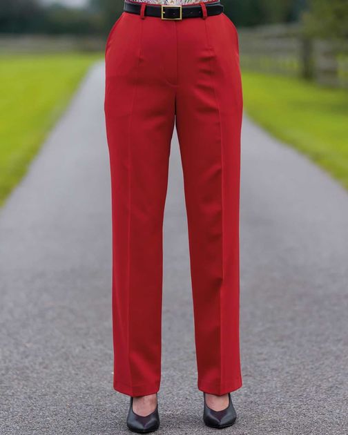 Sandown Red Trousers Ladies
