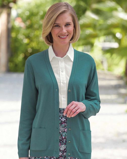 Merino Wool Spruce Cardigan