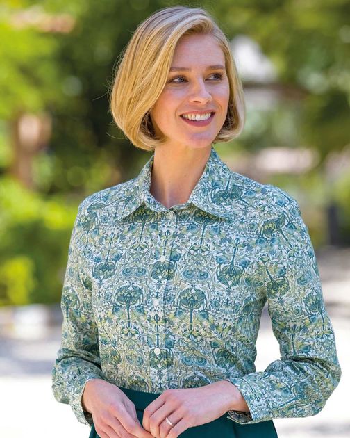 Lexi Pure Cotton Patterned Blouse