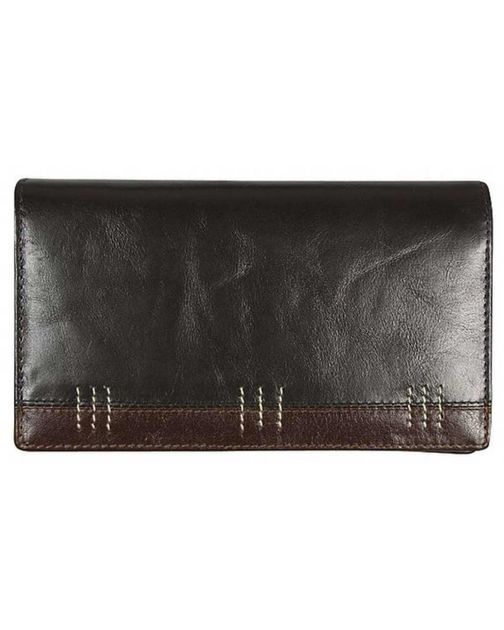 Trimmed Leather Purse