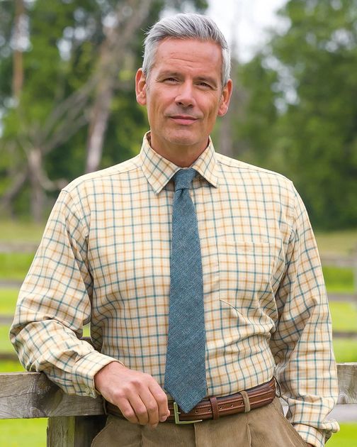 Epsom Tattersall Check Cotton & Wool Shirt