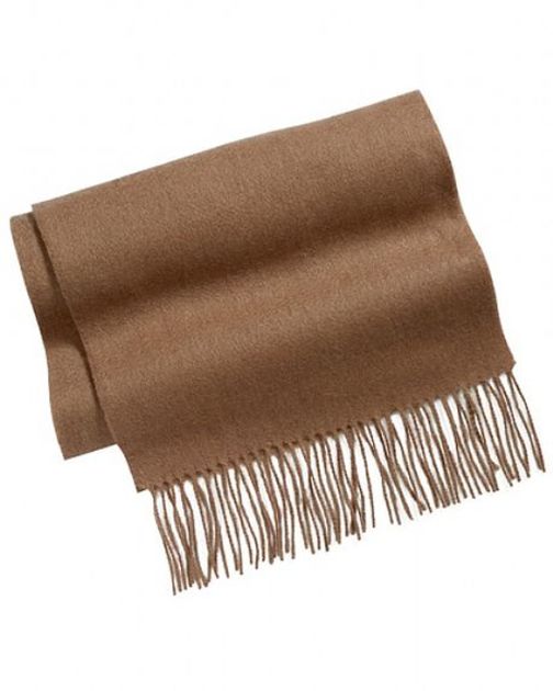 Camel Pure Lambswool Scarf