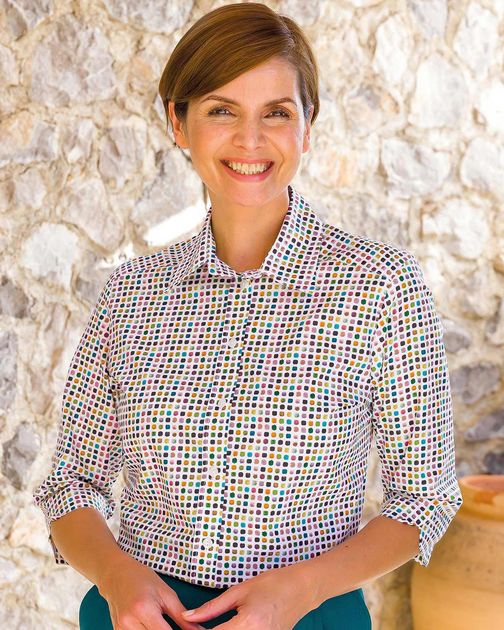 Tilly Patterned Pure Cotton Blouse