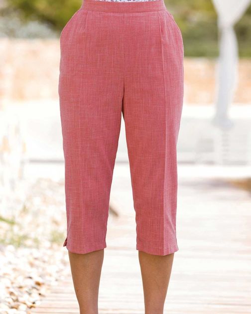 Polly Crop Strawberry Trousers