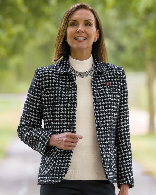 Ladies Downton Wool Mix Tweed Jacket