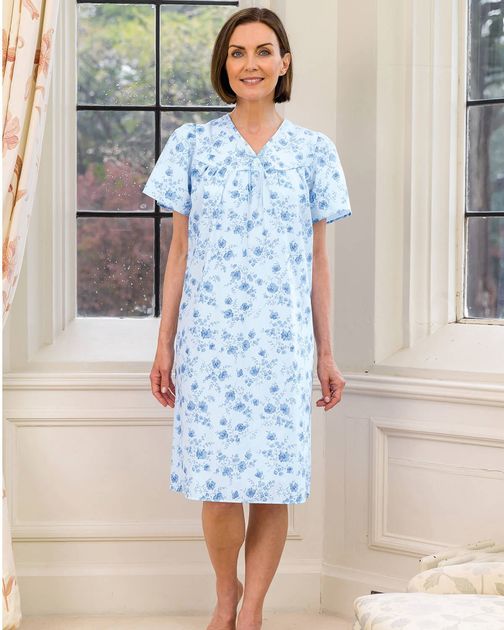 Slenderella Rosemarie Open Back Nightdress