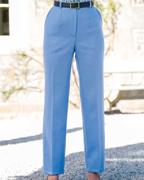 Crete Pure Shetland Wool Trousers For Ladies