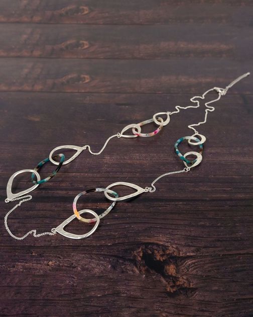 Daniella Multi-coloured Abstract Ladies Necklace