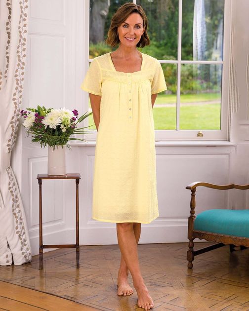 Slenderella Cotton Nightdress Dotty