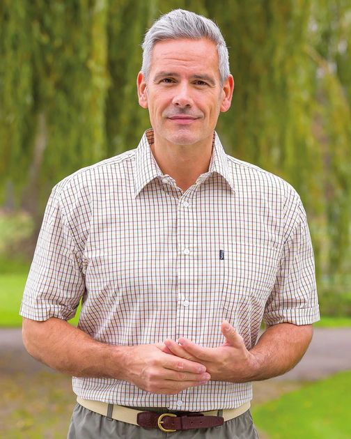 Allonby Mens Short Sleeve Casual Check Shirt