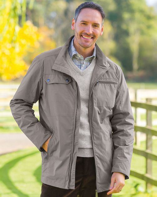 Snowdon Grey Lightweight Cotton Jacket