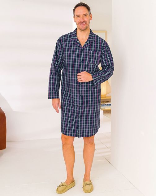 Slenderella Pure Cotton Checked Nightshirt