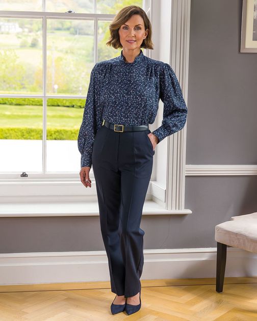 Suzanne Blouse and Sandown Trousers outfit