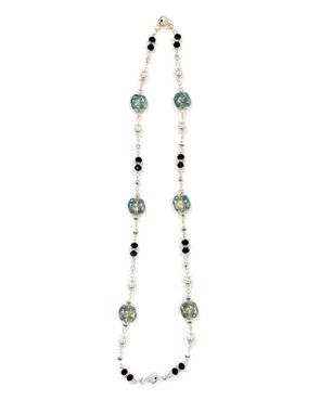 Tonal Glass & Bead Necklace