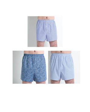 Pack of 3 Cotton Boxer Shorts  Mens