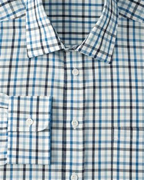 Pure Cotton Long Sleeve Casual Check Shirt