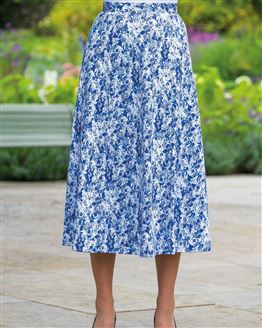 Adelaide Floral Pull On Cotton Skirt