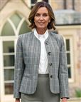 Madeira Wool Blend Checked Ladies Tweed Jacket