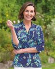 Lydia Supersoft Viscose Frill Neck 3/4 Sleeve Blouse