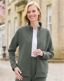 Savanna Quilted Ladies Leisure Cardigan