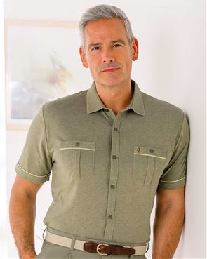 Gabicci Mens Jersey Short Sleeve Polo Shirt