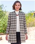 Kensington Edge To Edge Checked Tweed Jacket